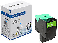 iColor Kompatibler Toner für Lexmark 70C2HC0, cyan; Kompatible Toner Cartridges für Kyocera Laserdrucker 