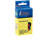 iColor Patrone für CANON (ersetzt BCI-24BK/21BK), black; Kompatible Toner-Cartridges für Brother-Laserdrucker 