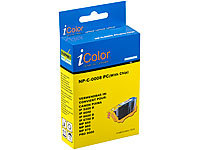 iColor Patrone für CANON (ersetzt CLI-8PC), mit CHIP ph-cyan; Kompatible Toner-Cartridges für Brother-Laserdrucker 