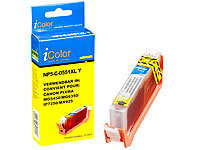 iColor Patrone für CANON (ersetzt CLI-551Y XL), yellow mit CHIP; Kompatible Druckerpatronen für Epson Tintenstrahldrucker Kompatible Druckerpatronen für Epson Tintenstrahldrucker 