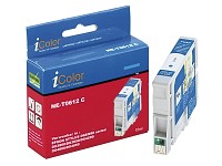 iColor Tintenpatrone für EPSON (ersetzt T06124010), cyan; Kompatible Druckerpatronen für Canon-Tintenstrahldrucker 