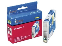 iColor Tintenpatrone für EPSON (ersetzt T06144010), yellow; Kompatible Druckerpatronen für Canon-Tintenstrahldrucker 