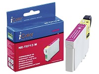 iColor Tintenpatrone für EPSON (ersetzt T07134010), magenta; Kompatible Druckerpatronen für Canon-Tintenstrahldrucker 