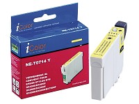 iColor Tintenpatrone für EPSON (ersetzt T07144010), yellow; Kompatible Druckerpatronen für Canon-Tintenstrahldrucker 