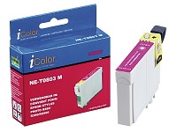 iColor Patrone für EPSON (ersetzt T08034010), magenta; Kompatible Druckerpatronen für Canon-Tintenstrahldrucker 