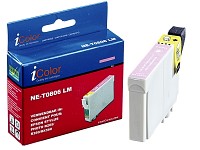 iColor Patrone für EPSON (ersetzt T08064010), light magenta; Kompatible Druckerpatronen für Brother-Tintenstrahldrucker 