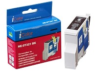 iColor Patrone für EPSON (ersetzt T03214010), black; Kompatible Druckerpatronen für Brother-Tintenstrahldrucker 
