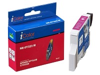 iColor Patrone für EPSON (ersetzt T032340), magenta; Kompatible Druckerpatronen für Canon-Tintenstrahldrucker 