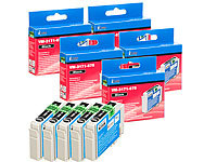 iColor Spar-Set: 5x Patrone für Epson (ersetzt T0711), black; Kompatible Toner-Cartridges für HP-Laserdrucker 