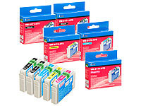 iColor Spar-Set: ColorPack für Epson (ersetzt T0711-0714), C/M/Y & 2x BK; Kompatible Toner-Cartridges für HP-Laserdrucker 