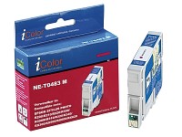 iColor Patrone für EPSON (ersetzt T04834010), magenta; Kompatible Druckerpatronen für Canon-Tintenstrahldrucker 