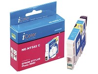iColor Patrone für EPSON (ersetzt T05424010), cyan; Kompatible Druckerpatronen für Canon-Tintenstrahldrucker 