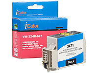 iColor Tintenpatrone für Epson-Drucker (ersetzt T3471 / 34XL), schwarz, 22 ml