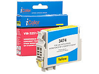 iColor Tintenpatrone für Epson-Drucker (ersetzt T3474 / 34XL), yellow, 14 ml; Kompatible Toner-Cartridges für HP-Laserdrucker Kompatible Toner-Cartridges für HP-Laserdrucker Kompatible Toner-Cartridges für HP-Laserdrucker 