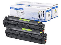 iColor Toner-Kartusche CF542X für HP-Laserdrucker, yellow (gelb), 2er-Set; Kompatible Toner-Cartridges für Brother-Laserdrucker 