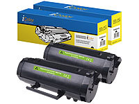 iColor 2er-Set kompatible Toner für Lexmark 60F2H00, black; Kompatible Toner Cartridges für Kyocera Laserdrucker 