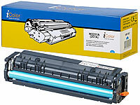 iColor Toner für HP-Laserdrucker (ersetzt HP 207A, W2211A), cyan; Kompatible Druckerpatronen für Epson Tintenstrahldrucker 