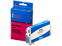 iColor Tintenpatrone für Epson (ersetzt Epson 408XLC), cyan (blau); Kompatible Toner-Cartridges für HP-Laserdrucker 