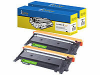 iColor 2er-Set Rebuilt Toner für Samsung CLT-K404S, schwarz; Kompatible Toner-Cartridges für HP-Laserdrucker 