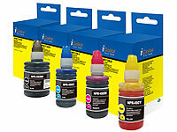 iColor Nachfüll-Tinten ColorPack für Canon, ersetzt GI-490BK/C/M/Y, BK/C/M/Y; Kompatible Druckerpatronen für Canon-Tintenstrahldrucker 