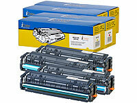 iColor Toner für HP-Laserdrucker (ersetzt HP 207A), bk, c, m, y; Kompatible Druckerpatronen für Epson Tintenstrahldrucker 
