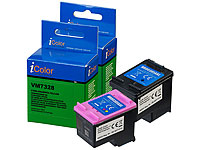 iColor Tintenpatrone für HP (ersetzt HP 305XL), bk, c, m, y; Kompatible Druckerpatronen für Epson Tintenstrahldrucker 