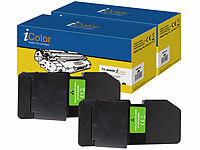 iColor 2er-Set Toner für Kyocera, ersetzt TK-5440K, schwarz, bis 5.600 Seiten; Kompatible Toner-Cartridges für HP-Laserdrucker 