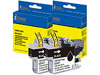 iColor 2er-Set Tinte für Brother, ersetzt LC421BK, schwarz, bis 400 Seiten; Kompatible Druckerpatronen für Canon-Tintenstrahldrucker Kompatible Druckerpatronen für Canon-Tintenstrahldrucker Kompatible Druckerpatronen für Canon-Tintenstrahldrucker 