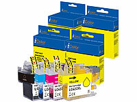 iColor Tinten-Set für Brother-Drucker, ersetzt LC422XL BK/C/M/Y; Kompatible Toner-Cartridges für Brother-Laserdrucker, Kompatible Druckerpatronen für Brother-Tintenstrahldrucker 