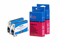 iColor 2er-Set Patronen für Epson (ersetzt 405XL), black, 25 ml; Kompatible Toner-Cartridges für HP-Laserdrucker 