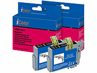 iColor 2er-Set Tinte für Epson, ersetzt 503XL BK, schwarz, bis 1.100 Seiten; Kompatible Toner-Cartridges für HP-Laserdrucker 