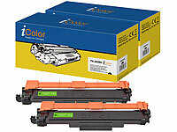 iColor 2er-Set Toner für Brother, ersetzt TN-243BK, schwarz, bis 2.800 Seiten; Kompatible Druckerpatronen für Epson Tintenstrahldrucker 