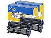 iColor 2er-Set kompatible Toner für Canon-Toner-Kartusche 052, schwarz; Kompatible Druckerpatronen für Canon-Tintenstrahldrucker Kompatible Druckerpatronen für Canon-Tintenstrahldrucker 