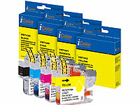 iColor Tinten-Set für Brother-Drucker, ersetzt LC421 BK/C/M/Y; Kompatible Toner-Cartridges für Brother-Laserdrucker, Kompatible Druckerpatronen für Brother-Tintenstrahldrucker Kompatible Toner-Cartridges für Brother-Laserdrucker, Kompatible Druckerpatronen für Brother-Tintenstrahldrucker 